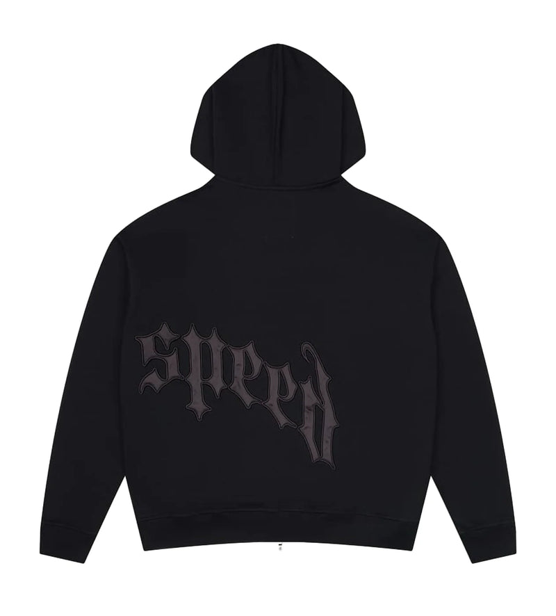 Godspeed OG Logo Black/Black Satin Hoodie