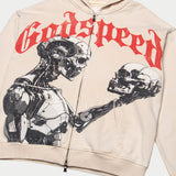 Godspeed Mankind vs AI Bone Zip Hoodie