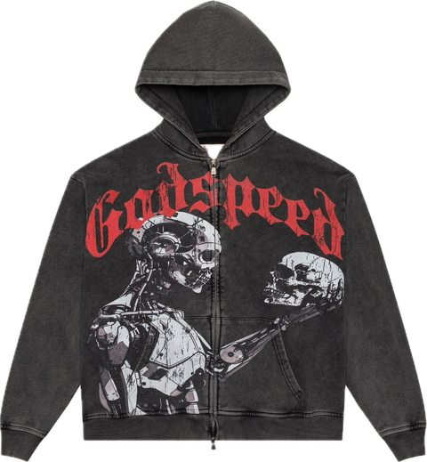 Godspeed Mankind vs AI Black Zip Hoodie