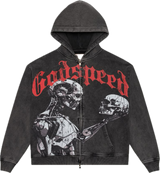 Godspeed Mankind vs AI Black Zip Hoodie