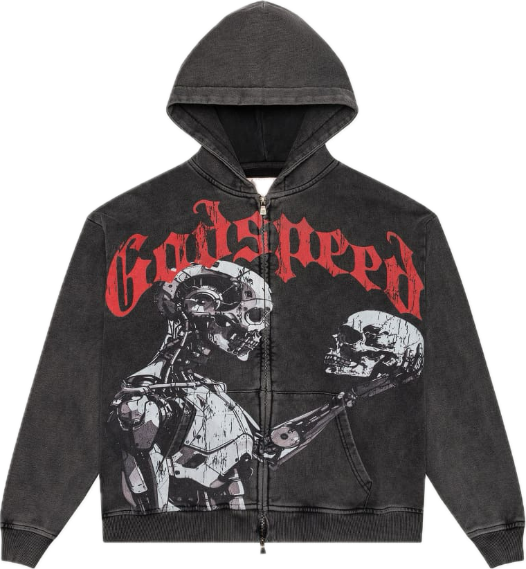 Godspeed Mankind vs AI Black Zip Hoodie