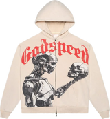 Godspeed Mankind vs AI Bone Zip Hoodie