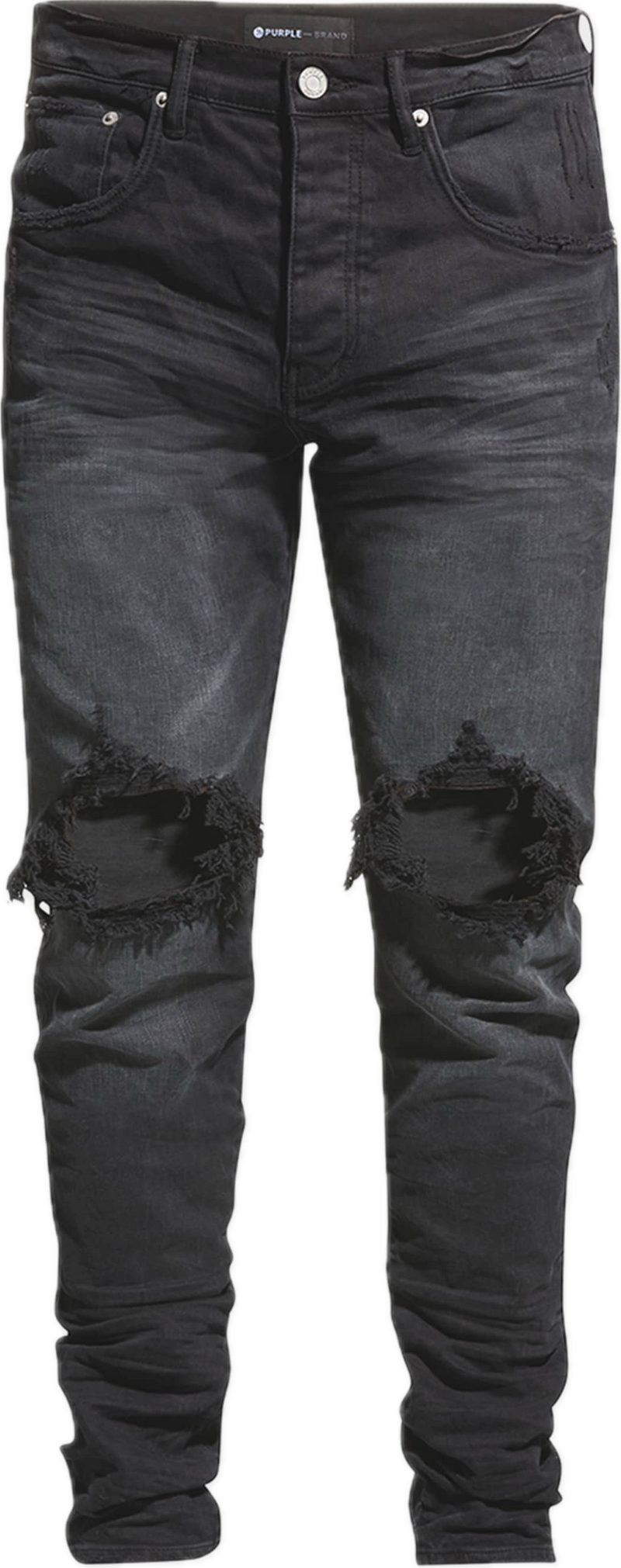 Purple P002 Black Wash Blowout Jeans