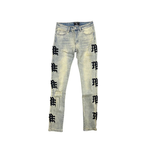 Mixed Emotion Desert Monogram Jeans