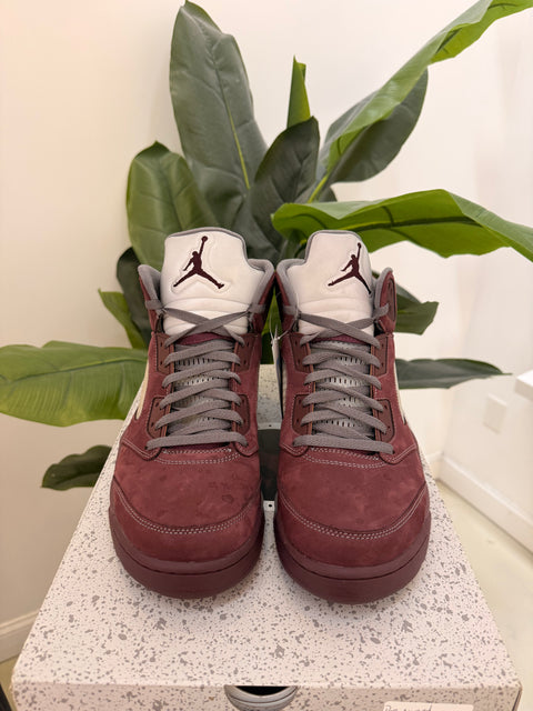 Burgundy Jordan 5