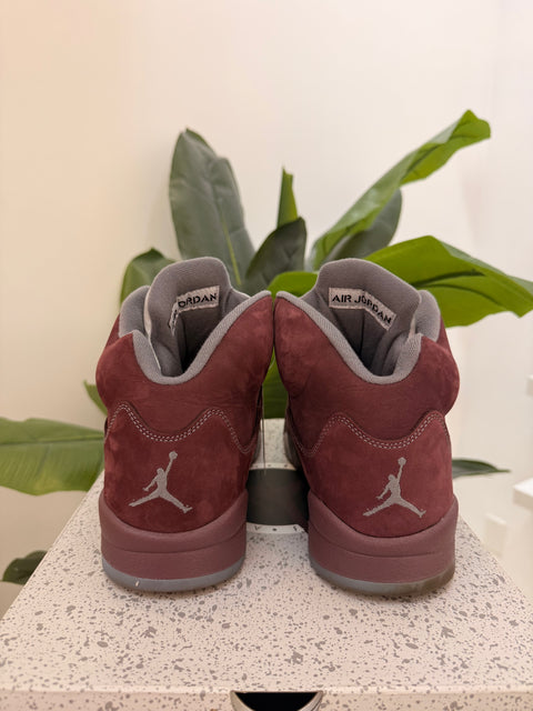 Burgundy Jordan 5