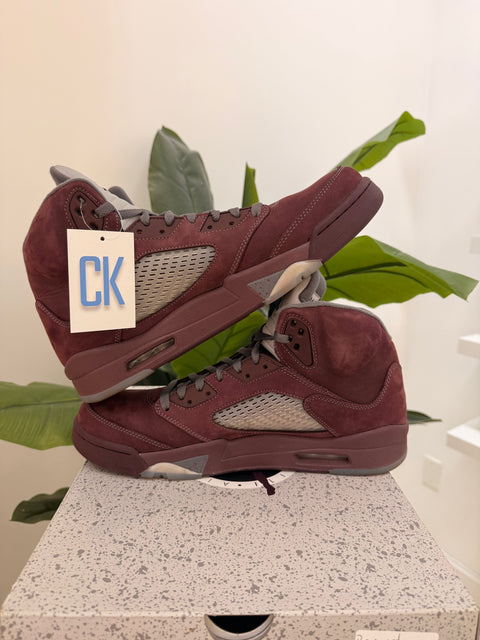 Burgundy Jordan 5