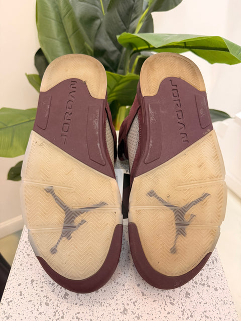 Burgundy Jordan 5