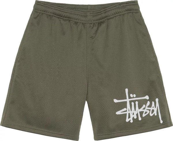 Stussy Basic Olive Mesh Shorts