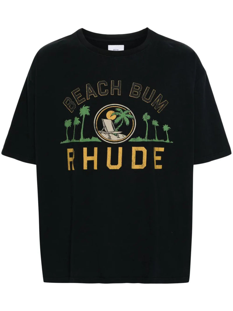 Rhude Palmera Black Tee