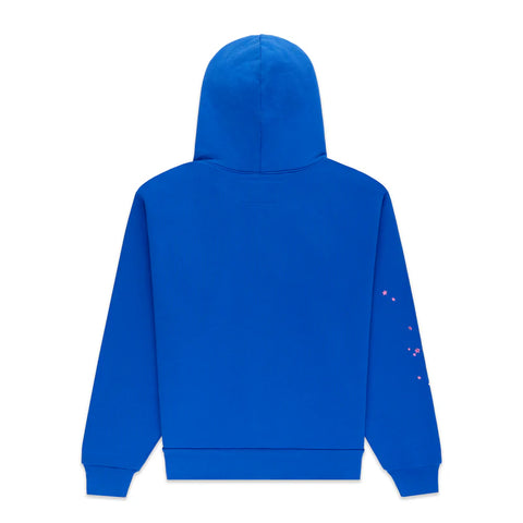 Sp5der Blue/Pink Angel Number Hoodie
