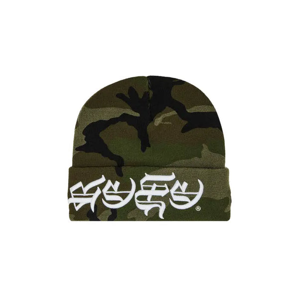 Supreme Backletter Camo Beanie