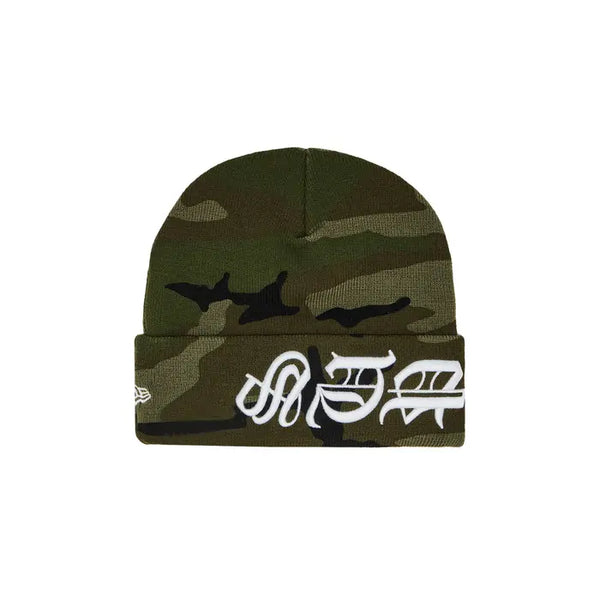 Supreme Backletter Camo Beanie