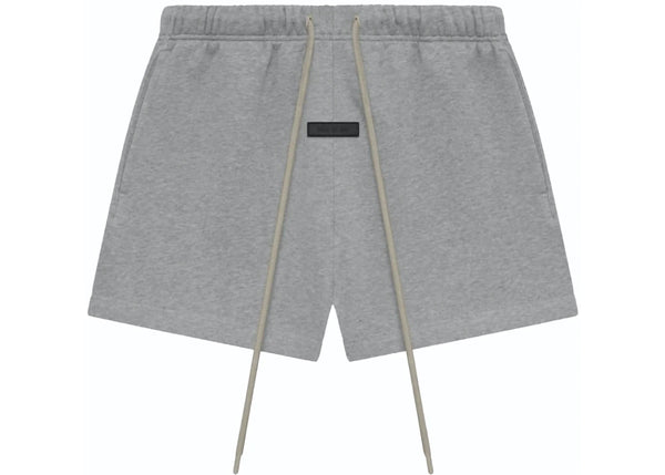 Essentials FW23 Dark Heather Oatmeal Fleece Running Shorts