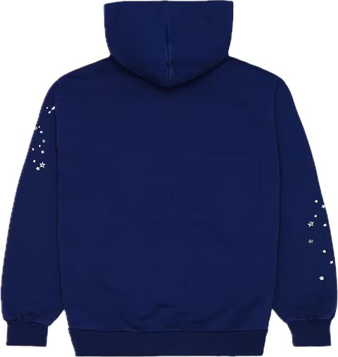Sp5der Navy Pink OG Web Hoodie