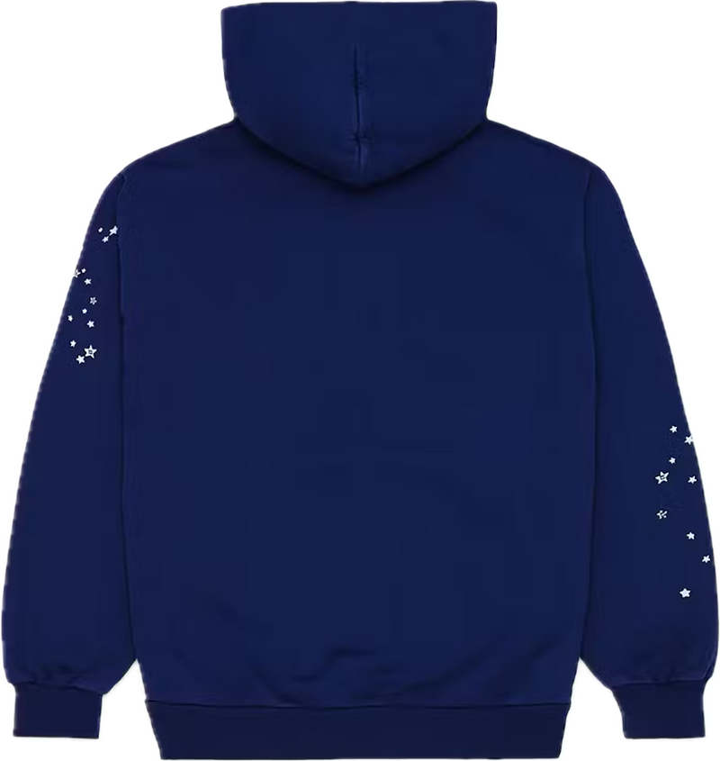 Sp5der Navy Pink OG Web Hoodie