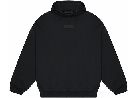 Essentials SS24 Jet Black Hoodie