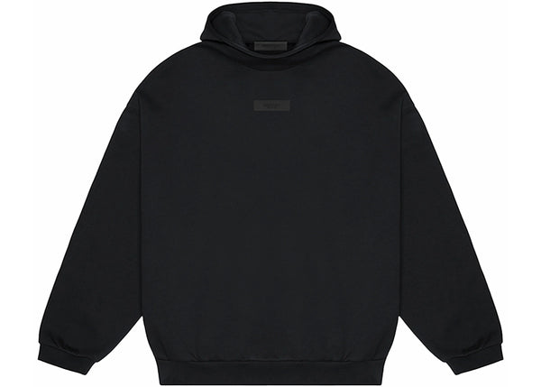 Essentials SS24 Jet Black Hoodie