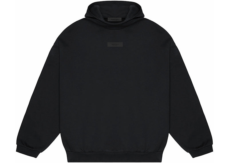 Essentials SS24 Jet Black Hoodie