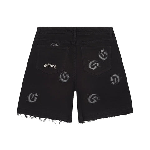 Godspeed Infinity Denim Black Shorts