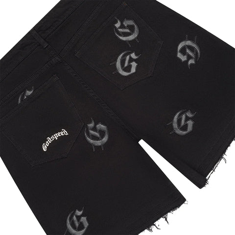 Godspeed Infinity Denim Black Shorts