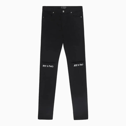 RTA Bryant Black Rest In Peace Black Jeans