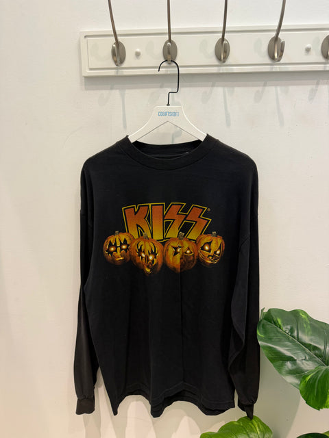 Kiss Pumpkin L/S Black Tee XL