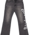 Godspeed OG Logo Flared Grey Printed Jeans