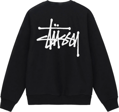 Stussy Basic Black Crewneck