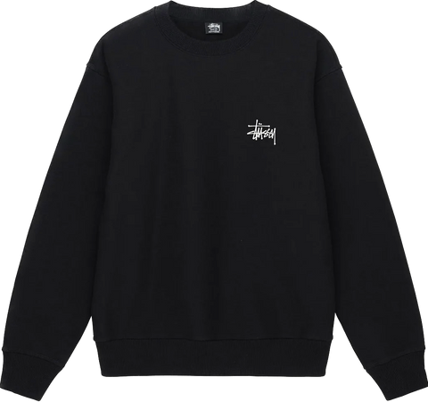 Stussy Basic Black Crewneck