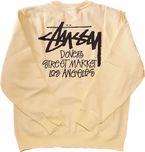 Stussy DSM Pale Yellow Crewneck