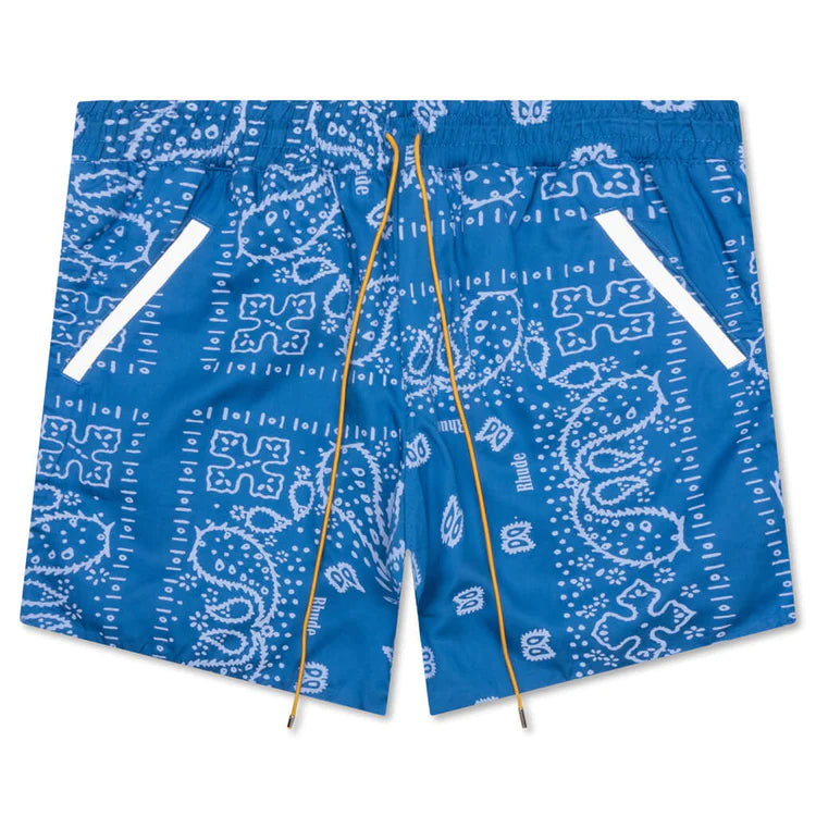 Rhude Blue Bandana Shorts