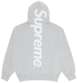 Supreme Satin Applique Heather Grey Hoodie