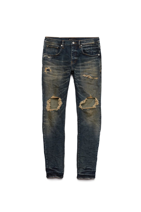 Purple P002 Dirty Indigo Blowout Jeans