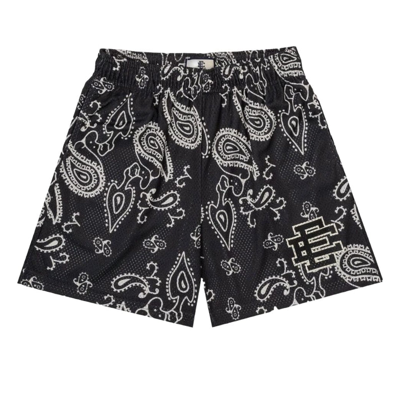 Eric Emanuel Black Paisley Shorts