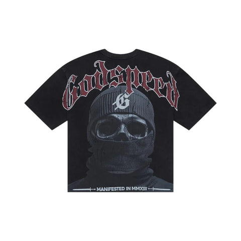 Godspeed Balaclava Szn Black/Red Tee