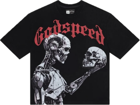 Godspeed Mankind vs AI Black/Red Tee