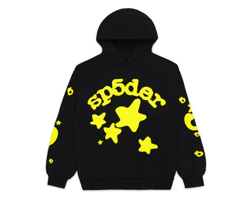 Sp5der Beluga Onyx Yellow Hoodie