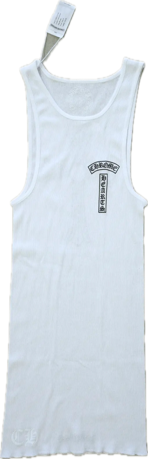 Chrome Hearts T Bar Cross White Tank