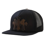 Chrome Hearts Cemetery Camo Leather Trucker