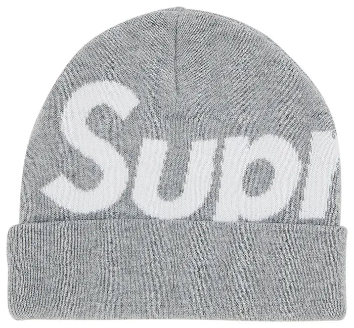 Supreme Big Logo Grey Beanie