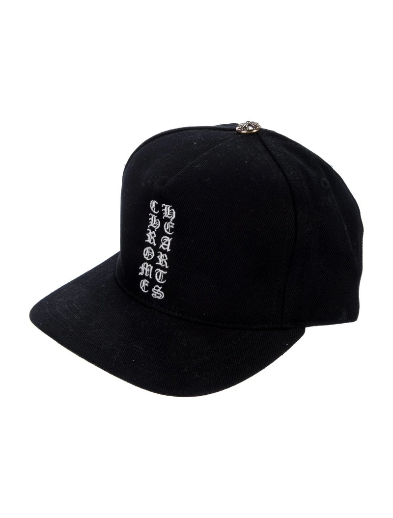 Chrome Hearts Vertical Logo Black Trucker