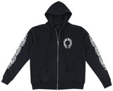 Chrome Hearts Horseshoe Floral Black Zip Up