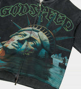 Godspeed Sunken Liberty Grey Zip Up
