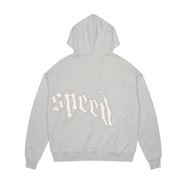 Godspeed OG Logo Heather Grey Zip Hoodie