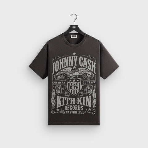 Kith X Johnny Cash Outlaw Records Vintage Black Tee