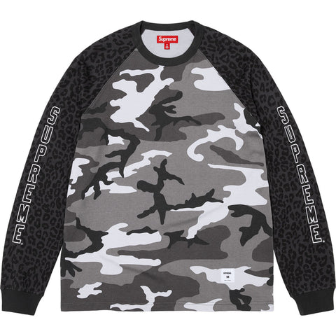 Supreme Wildlife Snow Camo Raglan L/S