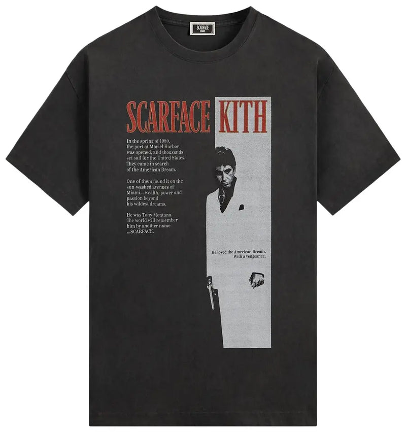 Kith Scarface Film Poster Black Tee