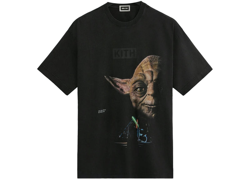 Kith Star Wars Yoda Vintage Black Tee