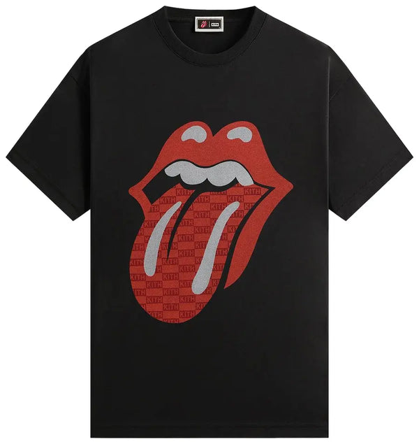 Kith X Rolling Stones Monogram Black Tee